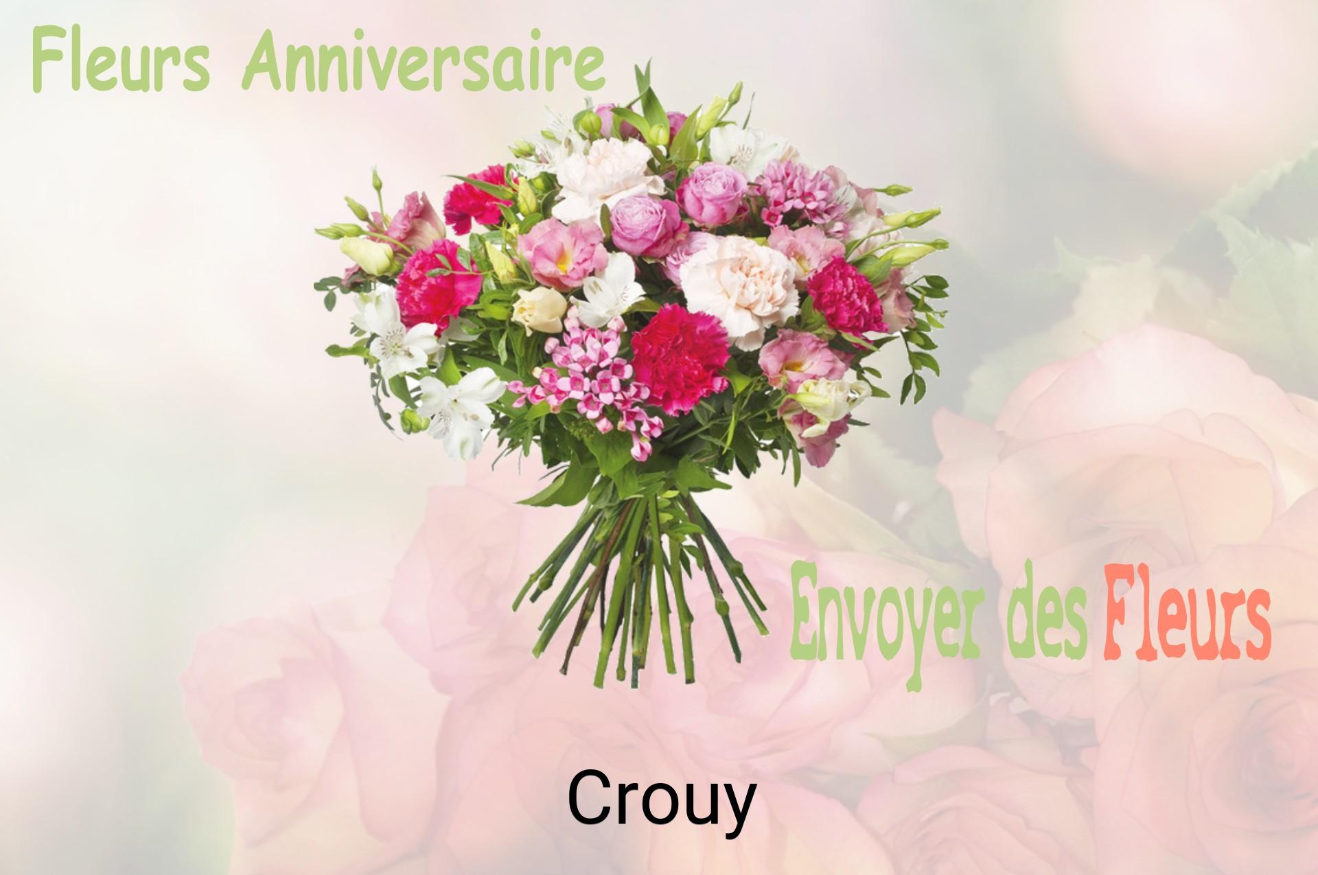 Bouquet de fleurs d’anniversaire livré à Crouy